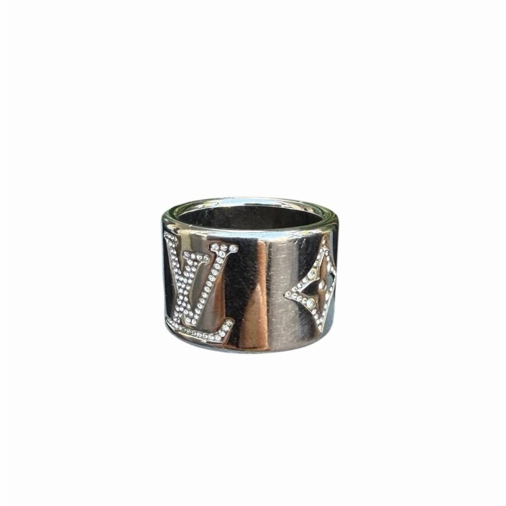 Louis Vuitton Crystal Stass Ring Size M